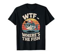 WTF Where's The Fish Funny Fishing T-Shirt