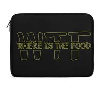 WTF - Where's The Food Laptop Sleeve Case Computer Protective Briefcase Handbag Slim Cover Carrying Bag