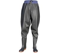 WTF68CFG Waterproof and durable Fishing Waders Hip Waders Black Trousers With Boots Men's And Women's Breeding/Outdoor Fishing/River Waders(11.5 UK)