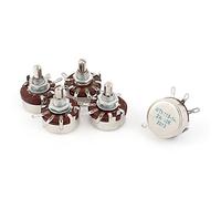 WTH118-1A 2W Variable Resistors 10K Ohm Rotary Taper Carbon Potentiometers Potentiometer 5Pcs AMNzOgOdL