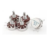 WTH118-1A 2W Variable Resistors 1K Ohm Rotary Taper Carbon Potentiometers Potentiometer 5Pcs AMNzOgOdL