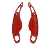 WTIXCRQ Paddle Shifter Compatible with Jaguar XF X250 X260 X760 X251 X351 Car Steering Wheel Stickers ABS Plastic Carbon Red