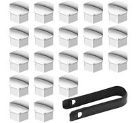 WTIXCRQ Wheel Stud Compatible With C&itroen C1 C2 C3 C4 For Xsara For Picasso 20Pcs 17mm 19mm Car Accessories Wheel Nut Bolts Caps Cover Protection(17mm)