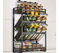 WTLONBF 2 Tier Stainless Steel Dish Drying Racks with Drip Tray,44X25X28Cm / 17X10X11In,Gray Dish Rack with Drainer for Kitchen Storage Organizer Counter, Stainless Steel Dish Dr,Style #4