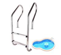 WTLONBF Above Ground Pool Ladder with Handrail and Steps, Quick Mounting Base, Supports Up to 250kg, Suitable for Indoor and Outdoor Use