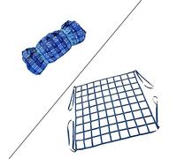 WTLONBF Cargo Lifting Net Lifting Net Straps, Flat Polyester Sling Lifting Net, Elastic Cargo Netting, Rope Lifting Net, for Lifting Work Loading and Unloading Goods, Customizable, Blue