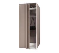 WTLONBF Changing Room Boutique Fitting Room Portable Temporary Foldable Changing Room with Shading Curtain, for Mall Office Dressing Room(Brown)