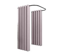 WTLONBF Changing Room Wall Mount Temporary Fitting Room U-Shaped Portable Changing Room Privacy Protection for Mall Show Backstage Dressing Room(Purple,90cm/35.4inch)