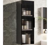 WTLONBF Modern Aluminum Wall-Mounted Bathroom & Kitchen Storage Cabinet - Over-The-Toilet Metal Organizer, Stylish Medicine Cabinet & Makeup Shelf for Bathroom, Dining Room & More