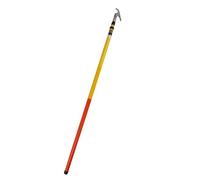 WTLONBF Telescopic Insulated Fiberglass Operating Pole, 26.2ft Extendable Hot Stick Rescue Hook for Electrical, Roofing, Emergency Rescue - 4 Sections Portable Tool