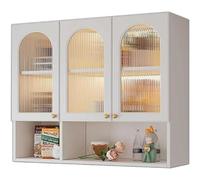 WTLONBF White Bathroom Wall Cabinet with Medicine Storage Shelf Wall Mount Over The Toilet Cabinet for Bedroom and Kitchen Storage.,White-100x32x80cm