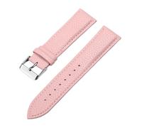 WTNZBAEM 10/12/14/16/18/20/22mm Watch Band Leather Straps Watchbands Slim Women Men Accessories Pin Buckle Wrist Belt With Tool(Pink,16mm)