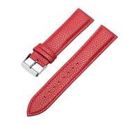 WTNZBAEM 10/12/14/16/18/20/22mm Watch Band Leather Straps Watchbands Slim Women Men Accessories Pin Buckle Wrist Belt With Tool(Red,12mm)