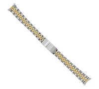 WTNZBAEM 13mm 2 Tone Gold JUBILEE WATCH BAND BRACELET Compatible With LADY 26MM Rlx 62510D DATE-JUST Watch