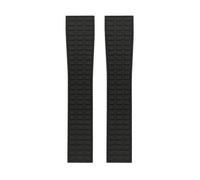 WTNZBAEM 19mm 18mm Natural Rubber Watch Strap Compatible With Patek Philippe NAUTILUS AQUANAUT Multiple Colors Soft Fluorous Silicone(Black,19MM_SILVER BUCKLE)