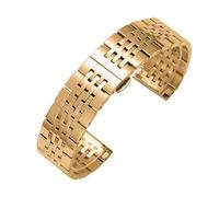 WTNZBAEM 20mm 21mm 22mm Stainless Steel Silver 18mm 19mm Watch Strap Compatible With Tissot T006 MIDO Classic Oris Seiko Presage Curved End Watchband(Rosegold,21mm)