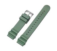 WTNZBAEM 20mm 22mm Fluorine Rubber Strap Compatible With Seiko Canned Abalone Black&Green Aqua Ghost Sport Waterproof Watchband(Army01,20mm)