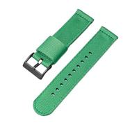WTNZBAEM 20mm 22mm Nylon Canvas Strap Compatible With MoonSwatch Seiko Universal Outdoors Sport Woven Watch Band Compatible With Swatch X Blancpain Five Oceans(Green02,22mm)