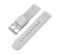 WTNZBAEM 20mm 22mm Nylon Canvas Strap Compatible With MoonSwatch Seiko Universal Outdoors Sport Woven Watch Band Compatible With Swatch X Blancpain Five Oceans(Grey,20mm)