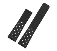 WTNZBAEM 22mm Soft Rubber Silicone Watchband Compatible With TAG HEUER Strap MONACO CARRERA FORMULA 1 Watch Band Waterproof Bracelet Folding Buckle(Black no buckle)