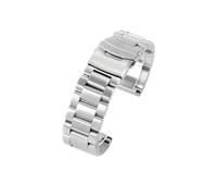 WTNZBAEM 24 22 26mm Double Press Buckle Accessories Compatible With Panerai Diesel Luminox Solid Thickened Steel Black Men's Replace Watch Strap(Steel,22mm)