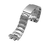 WTNZBAEM 316L Stainless Steel Watchband Compatible With Casio G-shock GMW-B5000 GM-B2100 GMB2100 GMC-B2100 MRG-B2100D Watch Band Solid Strap(Silver,For GMW-B5000)
