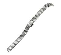 WTNZBAEM 316L Stainless Steel Watchband Compatible With Tissot 1853 De-Lovely Series T140.009 Rose Gold Silver Metal Watch Strap(Silver)