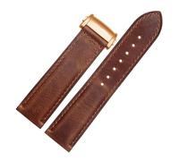 WTNZBAEM Calfskin Leather Strap 20mm 22mm Men Folding Buckle Bracelet for Hamilton KHAKI AVIATION JAZZMASTER Series Watch Band(Brown02,22mm)
