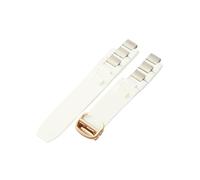 WTNZBAEM Compatible With Cartier 21st Century Convex Interface Silicone Watchband20x10mm Black White Lightweight Breathable Watch Bracelet Accessory(White-Rose-Z4)