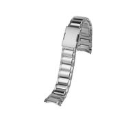 WTNZBAEM Compatible With Casio 5468 Steel Strip EDIFICE Series EFR-303L/303D Earth Heart Solid Metal Stainless Watch Strap 22mm Men(Silver)