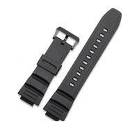 WTNZBAEM Compatible With Casio MCW-100H/110H/W-S220/HDD-S100 WV-200/AE-2000/2100 5434 Resin Strap 16mm Wristwatch Accessories Man Silicone WatchBand