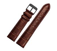 WTNZBAEM Compatible With Casio Swordfish Mdv107-1A MDV106-1A MDV-106 Efr539 1374 1375 Seiko Watch Strap Men's Cowhide Leather Watchband 20m 22mm Band(Brown-black buckle,22mm)