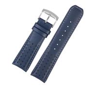 WTNZBAEM Compatible With Citizen Blue Angel Air Eagle The First And Second Generation AT8020/JY8078 Leather Sweatproof Watch Strap 22 23mm(Blue blue-Steel-K9,23mm)