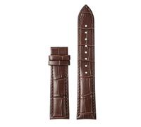 WTNZBAEM Compatible With Tissot 1853 Durol T099 Cowhide Leather Watch Strap T099407 T099207A Men's Women's 16mm 21mm Bracelet Black Brown Watchband(Brown-no clasp,21mm)