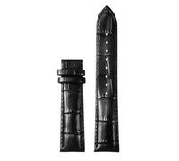 WTNZBAEM Compatible With Tissot 1853 Durol T099 Cowhide Leather Watch Strap T099407 T099207A Men's Women's 16mm 21mm Bracelet Black Brown Watchband(Black-no clasp,21mm)
