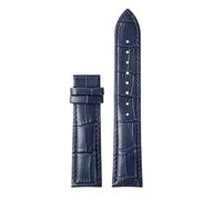 WTNZBAEM Compatible With Tissot 1853 Durol T099 Cowhide Leather Watch Strap T099407 T099207A Men's Women's 16mm 21mm Bracelet Black Brown Watchband(Dark blue-no clasp,16mm)