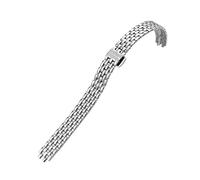 WTNZBAEM Compatible With Tissot 1853 T058 Women's Fine Stainless Steel Strap Watch Chain .009 Breathable Metal Bracelet Waterproof(Silver)