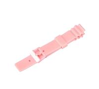 WTNZBAEM Convex Resin Silicone Strap Compatible With Casio LRW-200H Women Glossy Black White Pink Sport Waterproof Watch Band Bracelet 14mm(Pink)