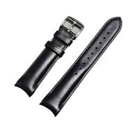 WTNZBAEM Cowhide Leather Strap 20mm 22mm Arc Curved End Bracelet Compatible With Citizen Tissot Omega Seiko Universal Watch Band