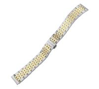 WTNZBAEM Curved Metal Watchband Compatible With Tissot Seiko Oris TAG HEUER Stainless Steel Watch Strap(GREEN BLUE,16mm)
