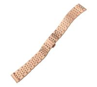 WTNZBAEM Curved Metal Watchband Compatible With Tissot Seiko Oris TAG HEUER Stainless Steel Watch Strap(Blue Pink,20mm)