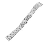 WTNZBAEM Curved Metal Watchband Compatible With Tissot Seiko Oris TAG HEUER Stainless Steel Watch Strap(Red Black,23mm)