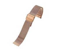 WTNZBAEM Fine Steel Breathable Mesh Belt Compatible With Tissot 1853 T109407/T143210 Watchband T41 Metal Bracelet Waterproof Strap(Rosegold,22mm)