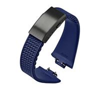WTNZBAEM Fluoro Rubber Strap Compatible With Tissot PRX Series Super Player 35mm 40mm FKM Women Men Quick Release Folding Buckle Watch Band 11mm 12mm(Royal blue02,12mm)