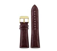 WTNZBAEM Large size leather watch strap Compatible With Armani AR2411 Panerai PA111 441 men's 22mm 23mm 24mm 26mm 28mm big width Watchband(Brown gold A,26mm)