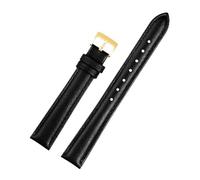 WTNZBAEM Lizard Real Animal Cowhide Ladies Watch Band 10mm 12mm 14mm 16mm 18mm Universal Genuine Leather Watchband Red White Small Strap(Black gold pin,10mm)