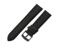 WTNZBAEM Men's Leather Watchbands Compatible With Armani Watch With Black AR1732 1733 1737 1828 1694 1846 20MM Strap(Black-Black,20mm)