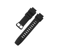 WTNZBAEM Mens Womens 18mm Compatible With Casio PRO TREK Series Watch Strap Soft Silicone With Solid Steel Buckle Outdoor Adventure Ready Black(Black-Black-K5)