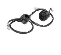 WTNZBAEM Motorcycle Chrome 1" 25mm Handlebar Turn Signal Control Switch Compatible With Harley Sportster XL883 Dyna V-ROD Softail 1996-2012(Black)