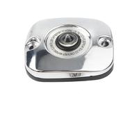 WTNZBAEM Motorcycle Front Brake Master Cylinder Cover Compatible With Harley XL Touring Softail Dyna 1996-2017 Black/Chrome(Chrome)